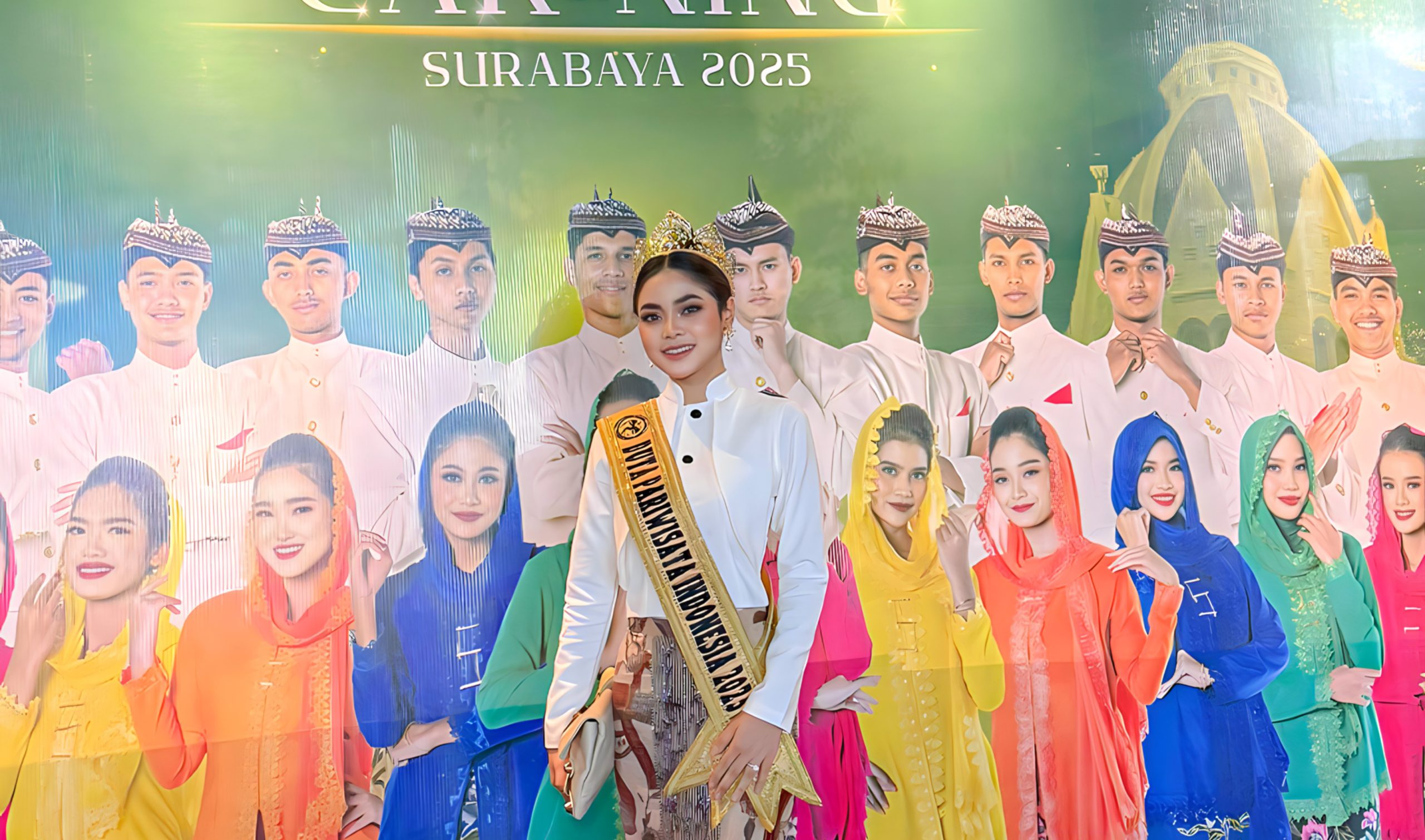 Duta Pariwisata Indonesia 2025, Nabila Faiza, Hadir pada Grand Final Cak & Ning Surabaya 2025